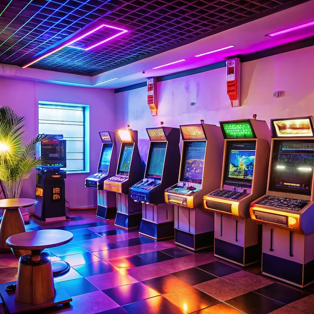 Arcade game branding showcase